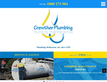 Tablet Screenshot of crewther.com.au